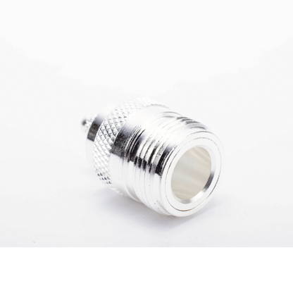Conector N Hembra de Anillo Plegable para Cables RG-58/U, Níquel/ Oro/ Teflón.