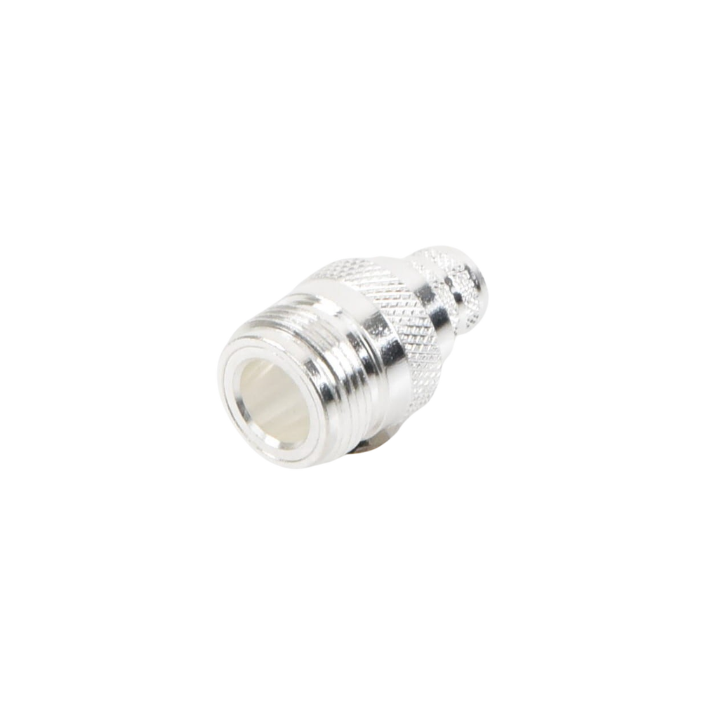 Conector N Hembra de Anillo Plegable para Cables 9913, 8214, LMR-400, RG8/U-SYS, RFLASH-1113, Plata/ Oro/ Teflón.