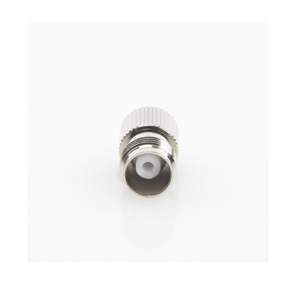 Conector TNC Hembra de Anillo Plegable para Cables RG-58/U, RG-142/U, Niquel /Oro /Delrin.