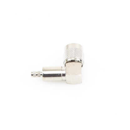 Conector TNC Macho en Ángulo Recto para Cable RG-58/U, LMR-195 Níquel/ Oro/ Teflón.â€‹