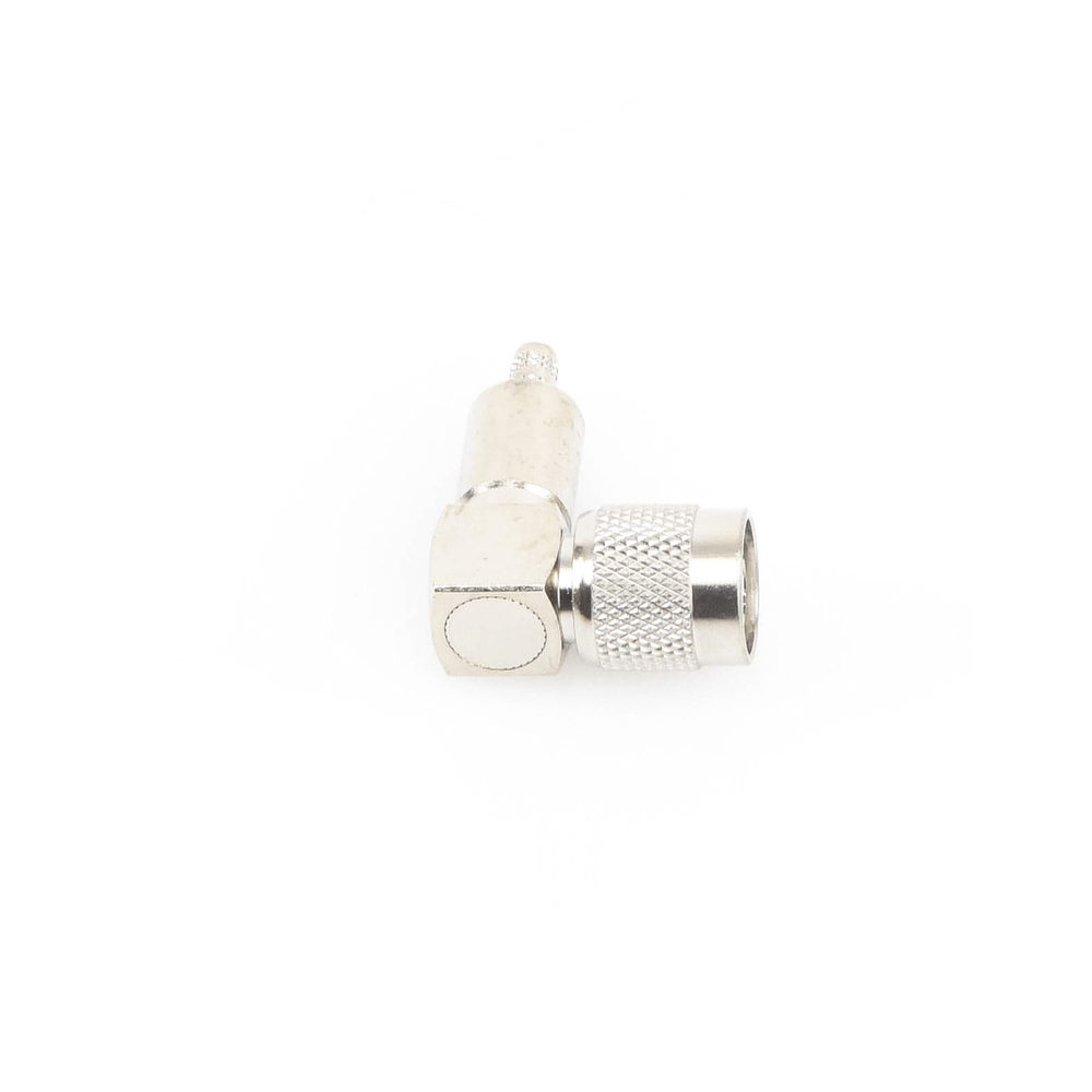 Conector TNC Macho en Ángulo Recto para Cable RG-58/U, LMR-195 Níquel/ Oro/ Teflón.â€‹