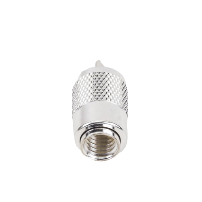 Conector UHF Macho (PL-259) para Cables RG-8/U, RG-8U-SYS, 8237, 8267, 8268, 9913, CTN-400, 7810, 8214, 7810A, RFLASH-1113, LMR-400, Plata )/ Plata/ Teflón.
