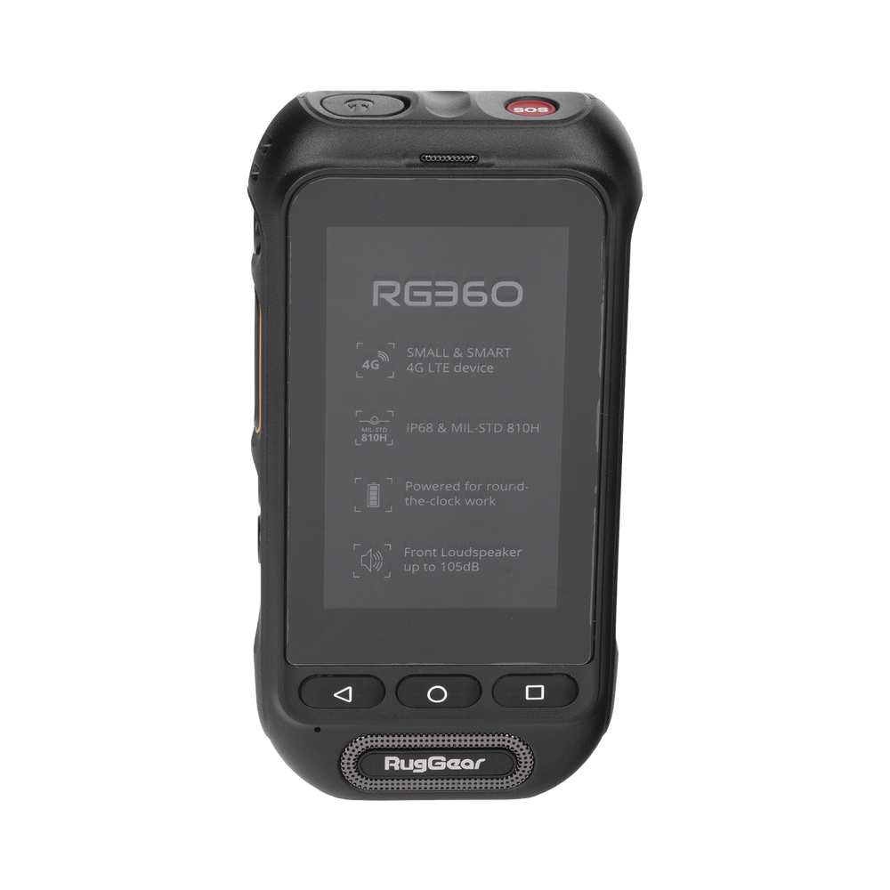 RugGear Radio PoC LTE, IP68 Resistente al Agua, Pantalla Táctil 3", Compatible con NXRadio y TASSTA