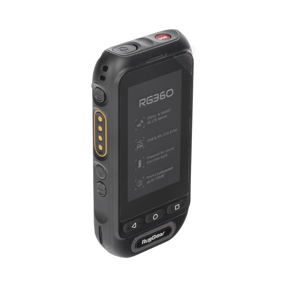 RugGear Radio PoC LTE, IP68 Resistente al Agua, Pantalla Táctil 3", Compatible con NXRadio y TASSTA