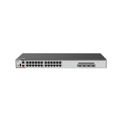 Switch Core PoE 802.3bt 370W Capa 3 Multi-Gigabit 24 puertos 5Gb/2.5Gb/1Gb/100M, 4 puertos fibra SFP28 25Gb