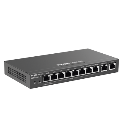 Router Balanceador con Función SD-WAN, PoE+ hasta 110 Watts, Hasta 4 Servicios de Internet y hasta 200 clientes con desempeño de 1 Gbps