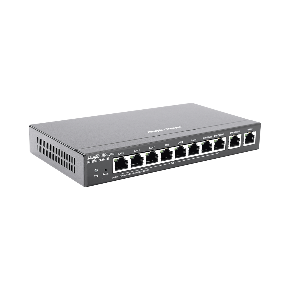 Router Balanceador con Función SD-WAN, PoE+ hasta 110 Watts, Hasta 4 Servicios de Internet y hasta 350 clientes con desempeño de 1.5 Gbps