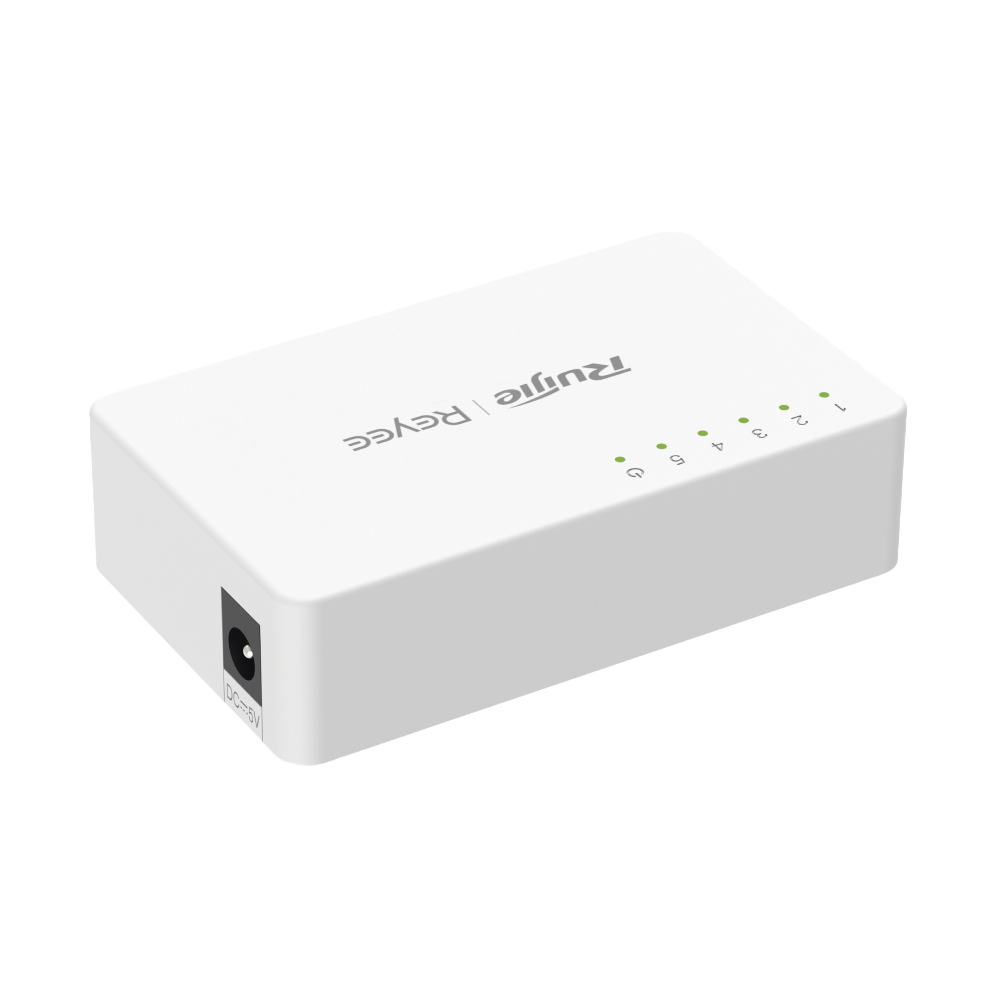 Switch no administrable, Visible en la Topología de la Nube, 5 puertos 10/100 Mbps