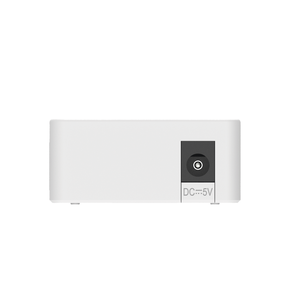Switch no administrable, Visible en la Topología de la Nube, 5 puertos 10/100 Mbps