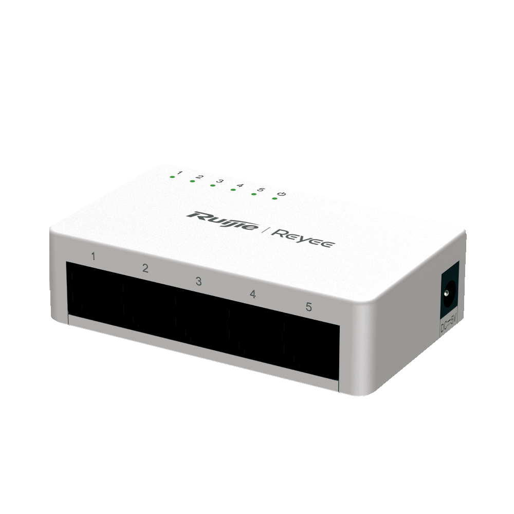 Switch no administrable, Visible en la Topología de la Nube, 5 puertos 10/100 Mbps