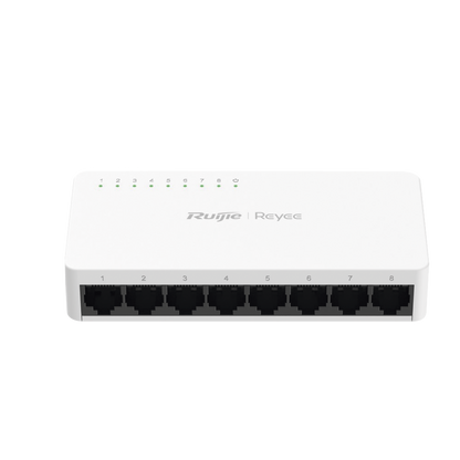 Switch no administrable, Visible en la Topología de la Nube, con 8 puertos Gigabit 1G
