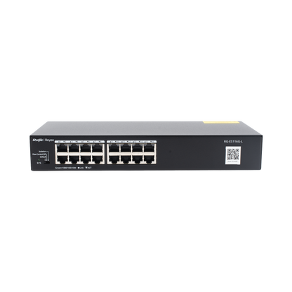 Switch no administrable, Visible en la Topología en la Nube, con 16 puertos Gigabit