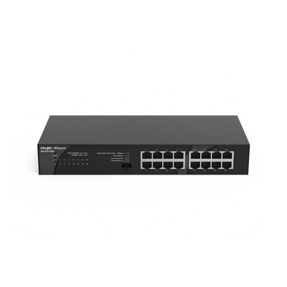 Switch no administrable, Visible en la Topología en la Nube, con 16 puertos Gigabit