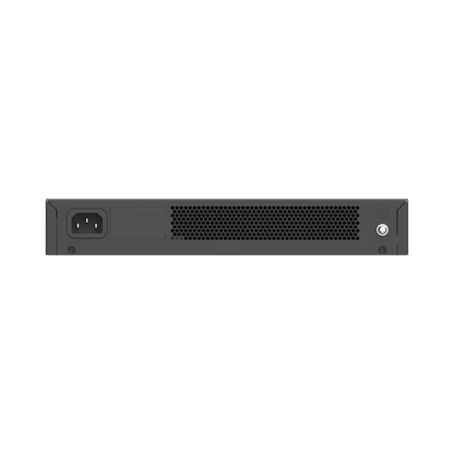 Switch no administrable, con 24 puertos Gigabit, Visible en la Topología
