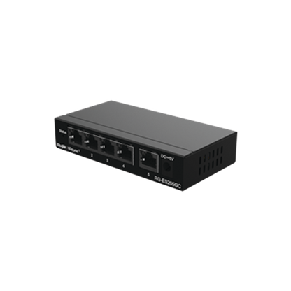 Switch Administrable con 5 puertos Gigabit, gestión gratuita desde la nube
