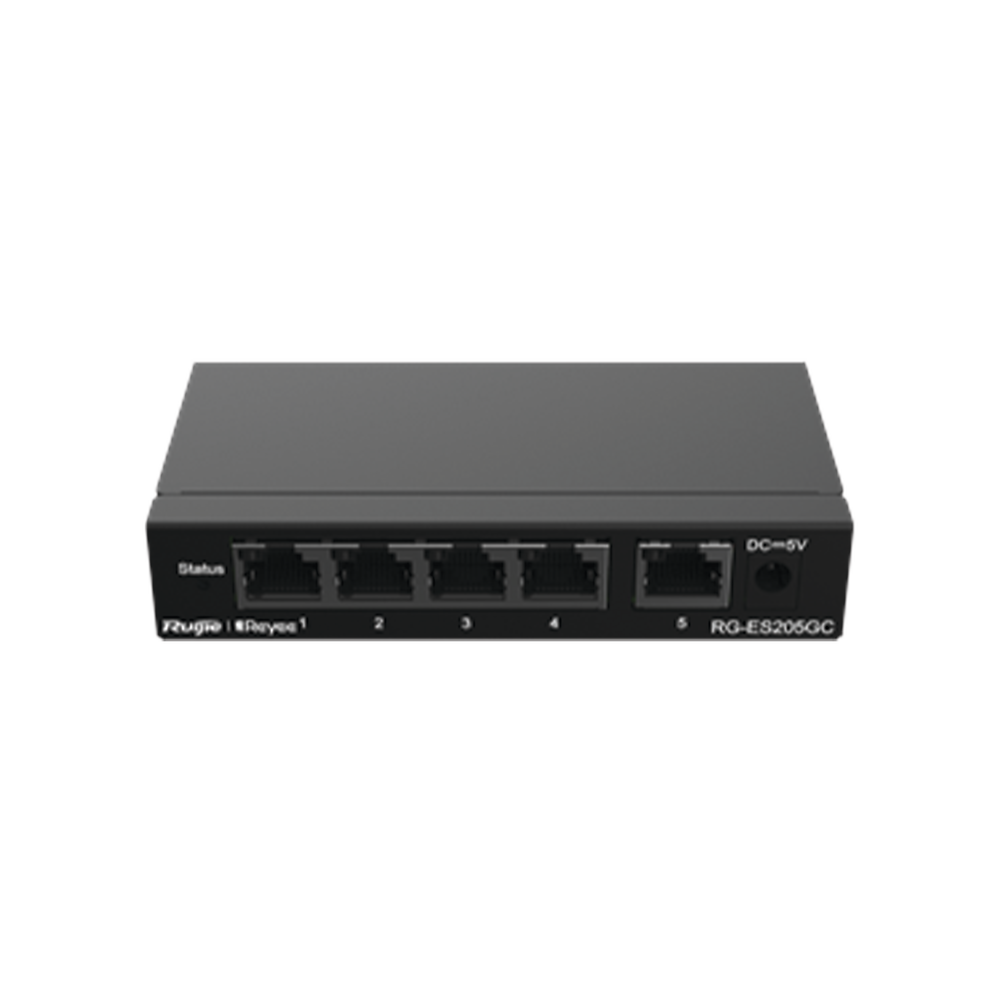 Switch Administrable con 5 puertos Gigabit, gestión gratuita desde la nube