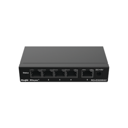 Switch Administrable con 5 puertos Gigabit, gestión gratuita desde la nube