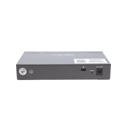 Switch Administrable PoE con 5 puertos Gigabit, 4 PoE 802.3af/at, gestión gratuita desde la nube, 54w