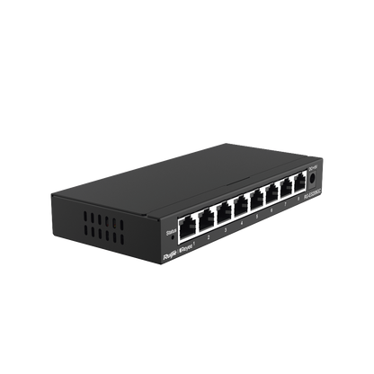 Switch Administrable con 8 puertos Gigabit, gestión gratuita desde la nube