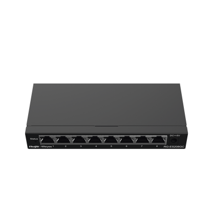 Switch Administrable con 8 puertos Gigabit, gestión gratuita desde la nube
