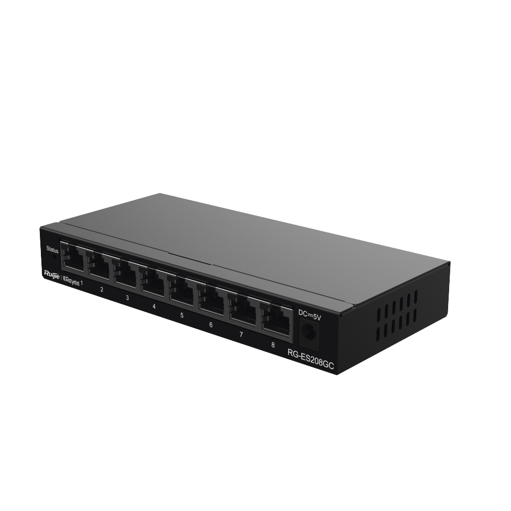 Switch Administrable con 8 puertos Gigabit, gestión gratuita desde la nube
