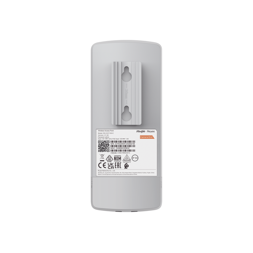 Kit Enlace Inalámbrico Recomendado para Elevadores, hasta 500m o 125 pisos, Preconfigurado, Ajuste Automático, Hasta 300 Mbps, Doble Puerto LAN