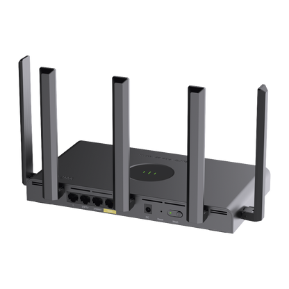 Home Router inalámbrico MESH , Diseñado para GAMING con doble puerto WAN Gigabit para Sumar Ancho de banda, 3 puertos LAN Gigabit., WI-FI 6 2x2 doble Banda
