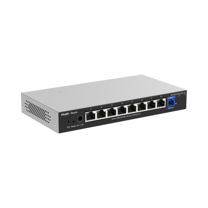 e-Lighten ONU / Switch Hibrido, Capa 2 con un Puerto PON 1G SC/UPC y 8 Puertos Ethernet 1G hasta 100 Clientes