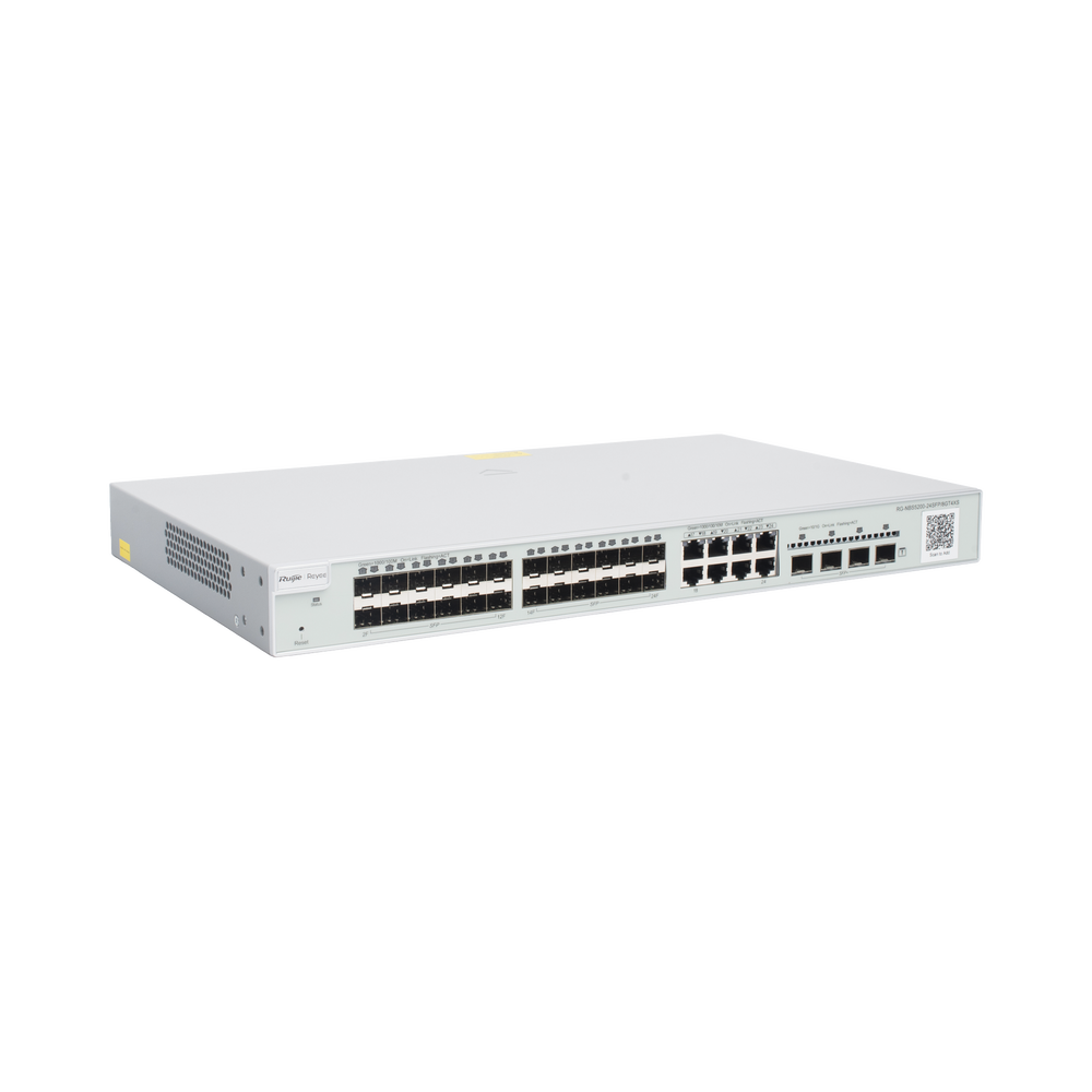 Switch administrable Capa 3, 24 puertos SFP 1G, 8 puertos Ethernet 1G Combo y 4 SFP+ 10G, gestión remota en la nube