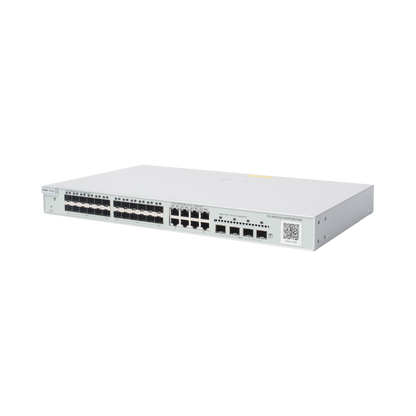 Switch administrable Capa 3, 24 puertos SFP 1G, 8 puertos Ethernet 1G Combo y 4 SFP+ 10G, gestión remota en la nube