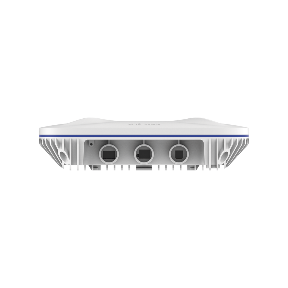 Punto de Acceso Mesh Wi-Fi 6 Industrial para Exterior Omnidireccional 5.95Gbps, MU-MIMO 4x4, 360°, Filtros Anti Interferencia y Auto Optimización con IA, puerto eth 2.5G y SFP