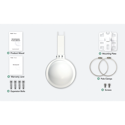 Punto de Acceso Mesh Wi-Fi 6 Exterior IP68, Wi-Fi 6 (802.11ax), 360 grados,  MU-MIMO2x2, hasta 256 clientes
