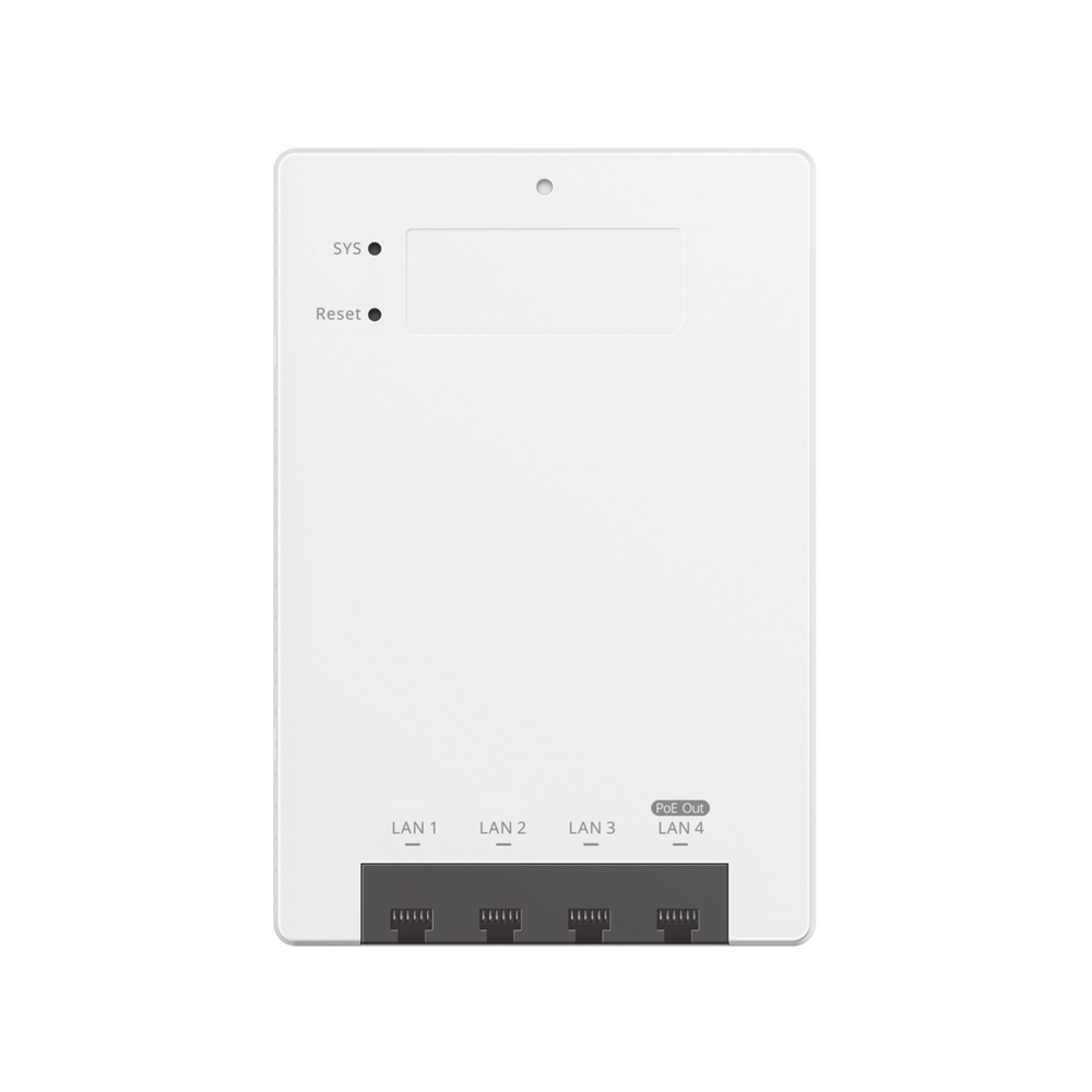 Punto de Acceso Mesh Wi-Fi 7 para interior en pared, hasta 512 usuarios ideal para Hotelería u Oficina.
