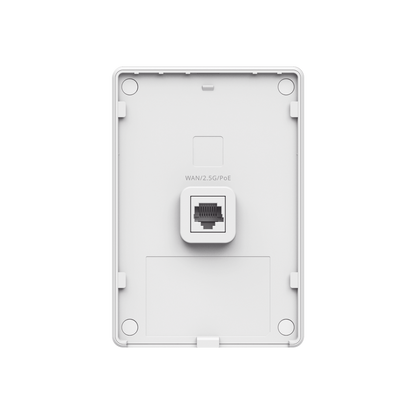 Punto de Acceso Mesh Wi-Fi 7 para interior en pared, hasta 512 usuarios ideal para Hotelería u Oficina.
