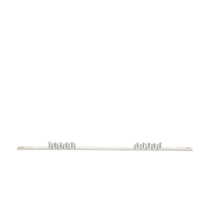 Barra de Conexión a Tierra, Para Rack de 19", Con 20 Orificios Para Conexión Rápida de Equipos, Incluye 20 Tornillos # 12-24 x 1/2" Instalados