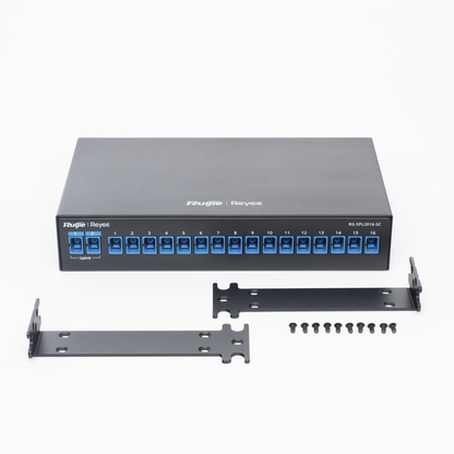 e-Lighten Splitter Pasivo 2/16, Puertos PON SC/UPC, Frecuencias soportadas de 1260nm a 1650nm con hasta 500 mW de Potencia de Entrada