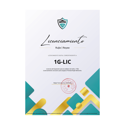 Licencia Perpetua para aumentar en 1Gb el análisis de trafico, Firewall modelo Z3200-S