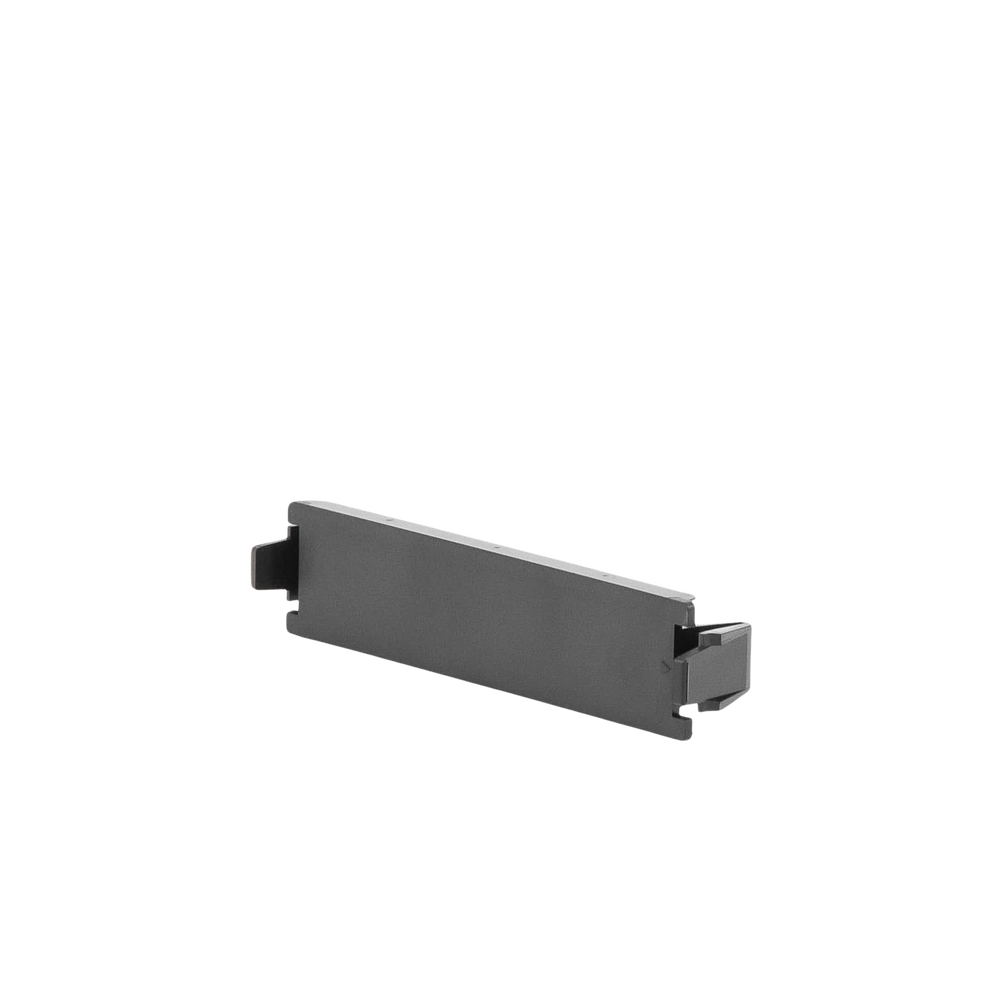 Placa adaptadora Quick-Pack, Ciega, Color Negro