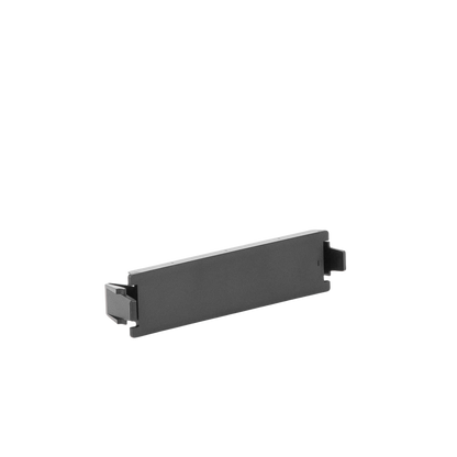 Placa adaptadora Quick-Pack, Ciega, Color Negro