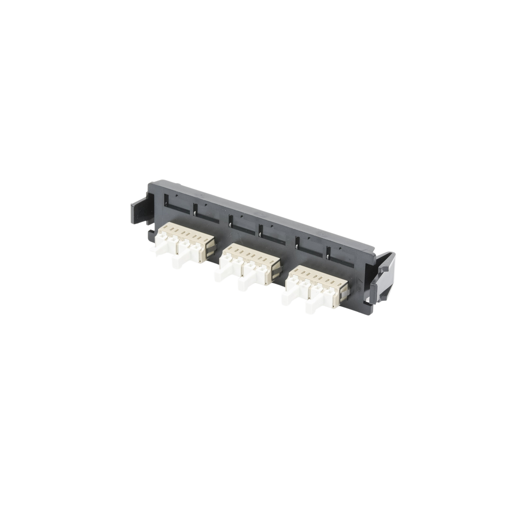 Placa Acopladora de Fibra �ptica Quick-Pack, Con 6 Conectores LC/UPC Duplex (12 Fibras), Para Fibra Monomodo, Azul