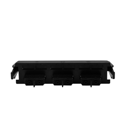 Placa Acopladora de Fibra �ptica Quick-Pack, Con 3 Conectores SC Duplex (6 Fibras), Negro