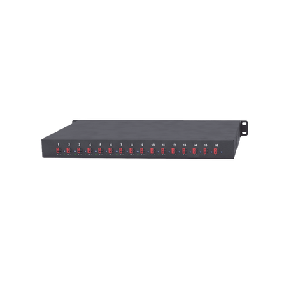 Fuente 12 Vcc /  Industrial / tipo RACK / 20 Amperes / 16 salidas / 1.25 Amperes por salida administrada / 2.5 Amperes por salida máxima