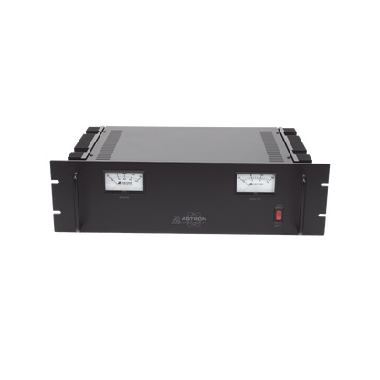 Fuente de poder  13.8Vcc, 35A, lineal regulada con circuito cargador de baterías, para instalación en rack