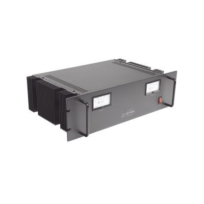 Fuente de poder  13.8Vcc, 35A, lineal regulada con circuito cargador de baterías, para instalación en rack