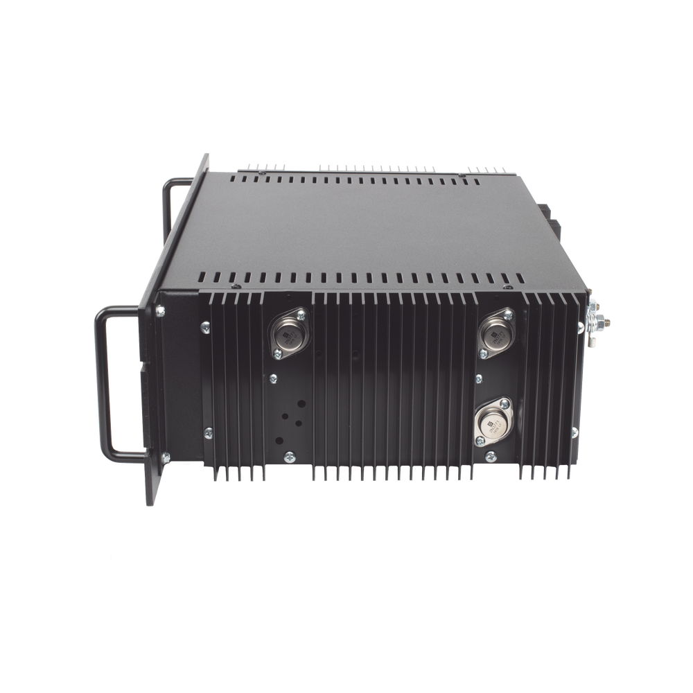 Fuente de poder  13.8Vcc, 35A, lineal regulada con circuito cargador de baterías, para instalación en rack