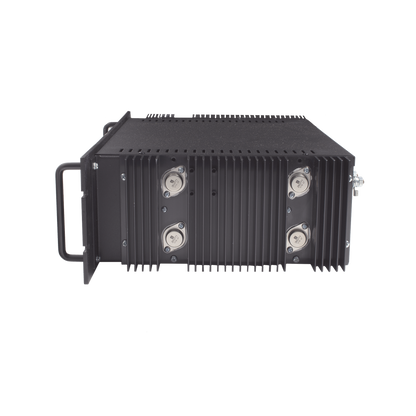 Fuente de poder 13.8Vcc, 50A, lineal regulada con circuito cargador de baterías, medidores, para instalación en rack