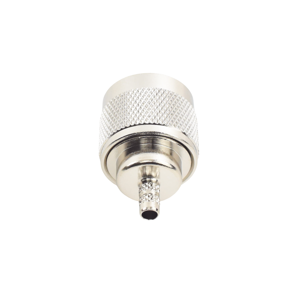 Conector N Macho Inverso de Anillo Plegable para cables RG-58/U, RG-142/U.