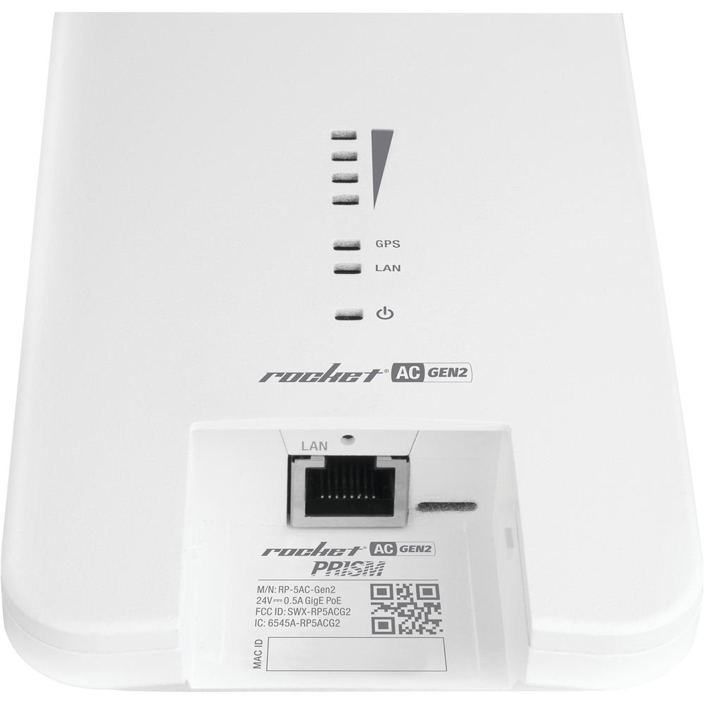 Radio Estación Base airMAX AC GEN2 hasta 500 Mbps, 5 GHz (5150 - 5875 MHz) con tecnología airPrism