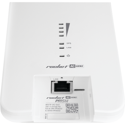 Radio Estación Base airMAX AC GEN2 hasta 500 Mbps, 5 GHz (5150 - 5875 MHz) con tecnología airPrism