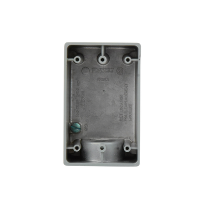 Caja Condulet FS de 1" (25.4 mm) con una boca a prueba de intemperie.